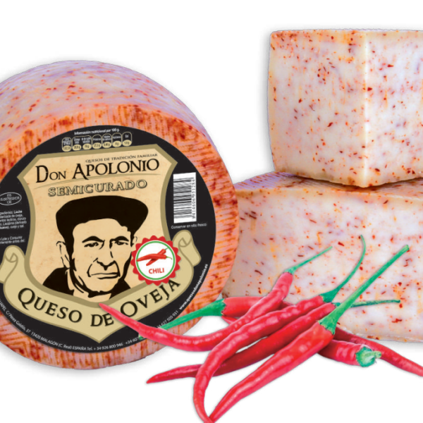 Queso manchego semicurado con chili