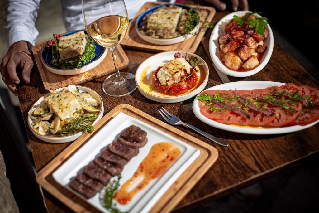 Selection of traditional Spanish tapas at Iber&Co Valletta